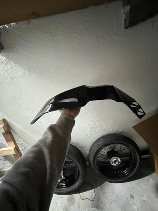Guardabarros Supermotard Negro
