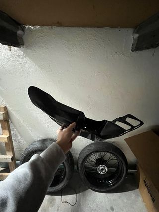 Guardabarros Supermotard Negro