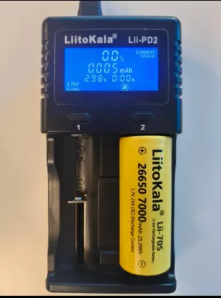 Batería Liitokala 26650 de 7.000mAh.