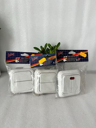 Lote 3 Interruptores Dobles Vidal