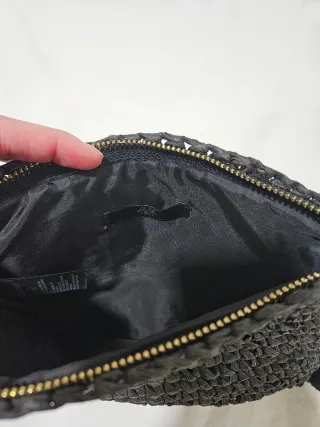 Neceser Yute Pompones H&M Negro