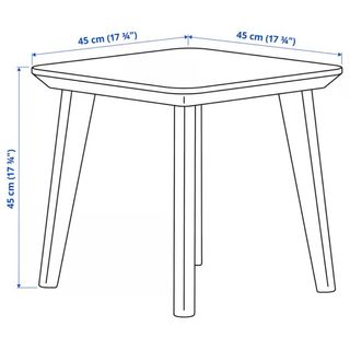 Mesa auxiliar LISABO IKEA madera