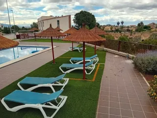 Sombrilla de paja para playa o piscina