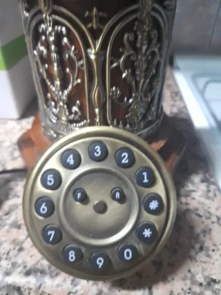 Telefono Vintage Legno e Ottone