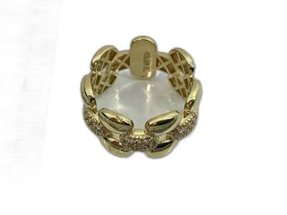 anillo oro 18k con piedra con circonita