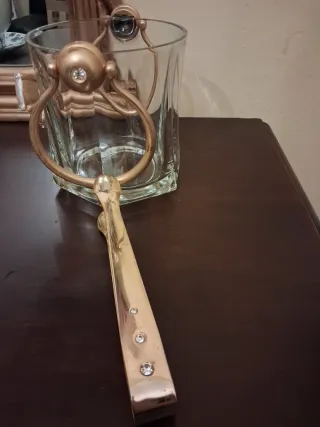 Secchiello Ghiaccio Vetro Decorato vintage