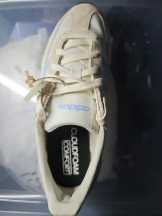 Zapatillas Adidas Mujer Talla 38 Azul Blanco