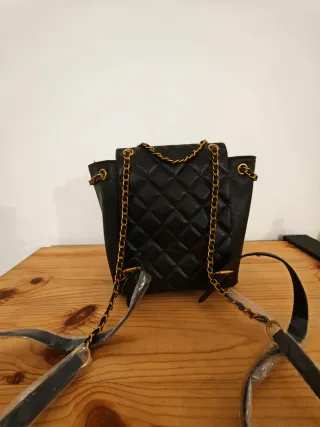 Mochila Chanel Imbottita Nera