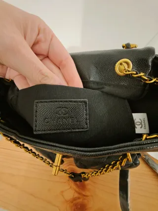 Mochila Chanel Imbottita Nera