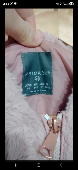 Chaqueta pelo rosa calentita