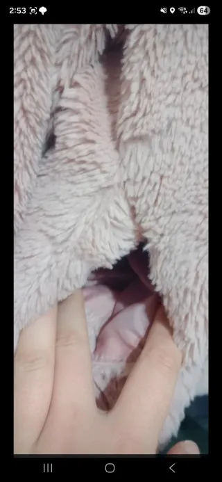 Chaqueta pelo rosa calentita