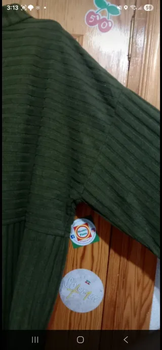 Jersey verde militar de punto