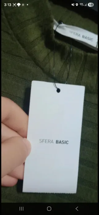 Jersey verde militar de punto