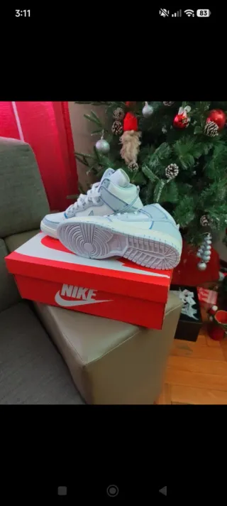 Tenis Nike Nuevos Blanco y Azul