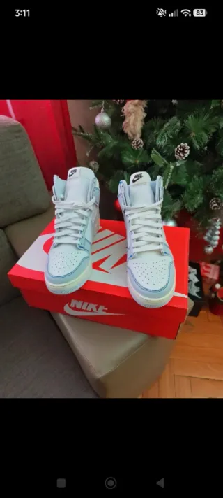 Tenis Nike Nuevos Blanco y Azul
