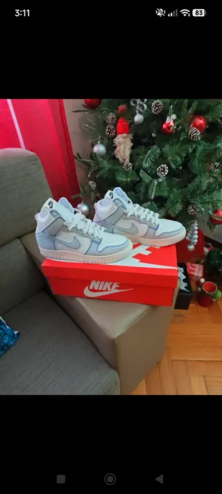 Tenis Nike Nuevos Blanco y Azul