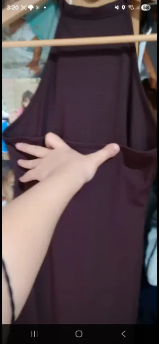 Vestido marrón de verano