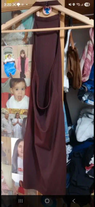 Vestido marrón de verano