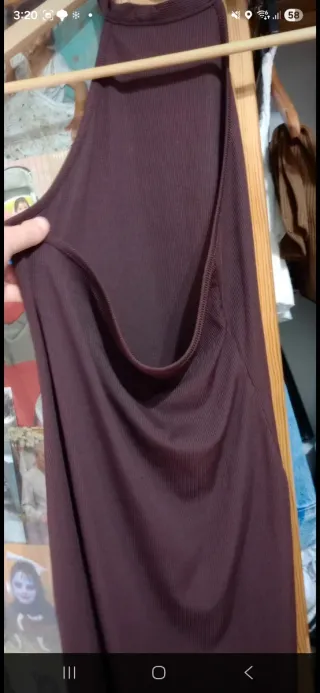 Vestido marrón de verano