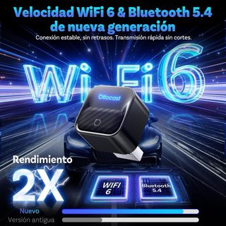 Adaptador inalámbrico CarPlay & Android Auto