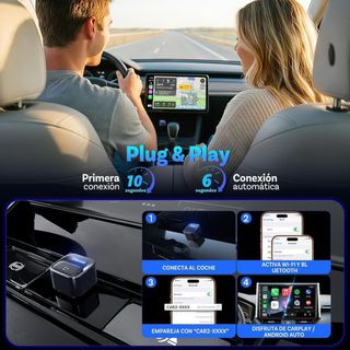 Adaptador inalámbrico CarPlay & Android Auto