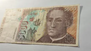 Billete 5000 Pesetas España 1992