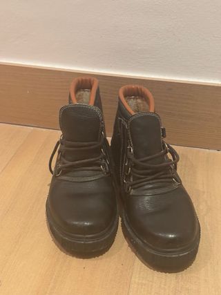 Botas de cuero hombre