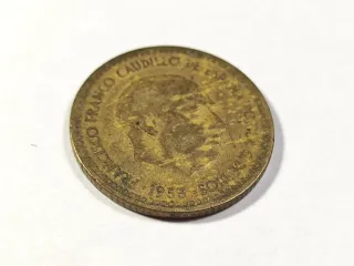 Moneda 1 Pta 1953 *54 Estado Español, Franco