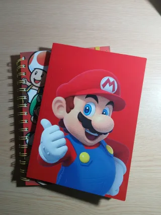 Cuadernos Super Mario Nintendo