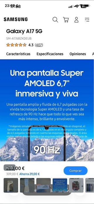 Samsung Galaxy A17 5G Negro Nuevo