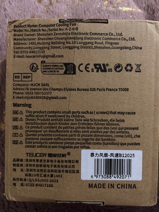 Ventiladores PC 120mm TELCER Nuevos