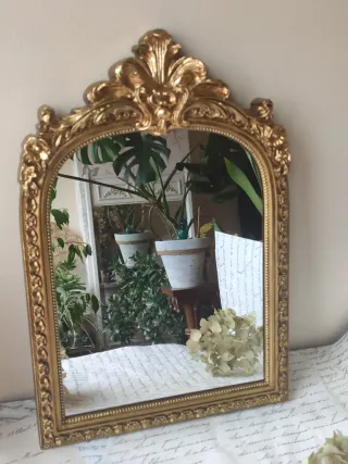 Espejo estilo Victoriano Dorado
