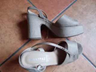 MARYPAZ Sandalias Beige Talla 41