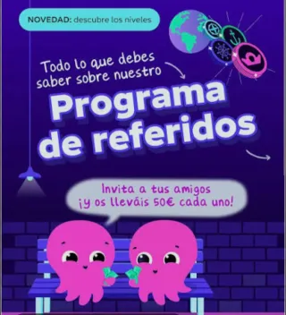 Programa de referidos: 50€ gratis