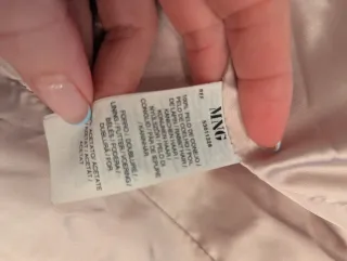 Chaqueta conejo beige y marrón S