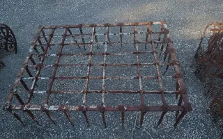 Reja antigua de hierro forjado