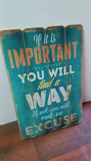 Cuadros Vintage Madera Frases Inspiradoras