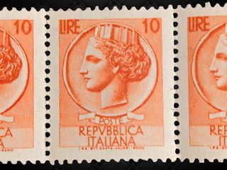 3 Francobolli 10 Lire Siracusana