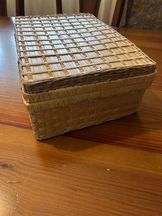 Maletín Mimbre Vintage