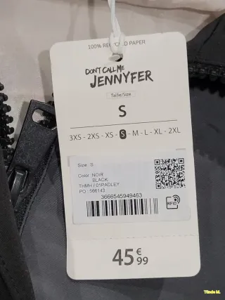 Chaqueta Acolchada Unisex Capucha Talla S