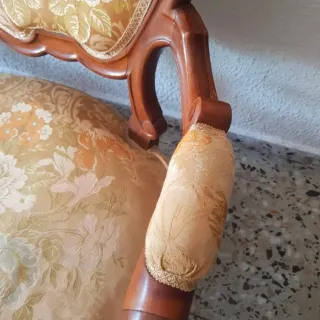 Sofá y sillones estilo Luis XV madera