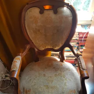 Sofá y sillones estilo Luis XV madera