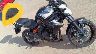 Kawasaki ER-6n Naked Negra y Blanca 15 600 km 2015