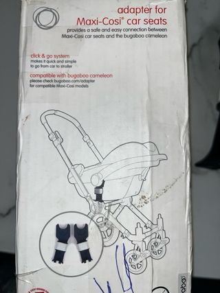 Adaptadores Bugaboo para llevar silla del coche