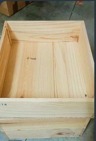 3 Cajas Madera Bandeja Expositores Manualidades