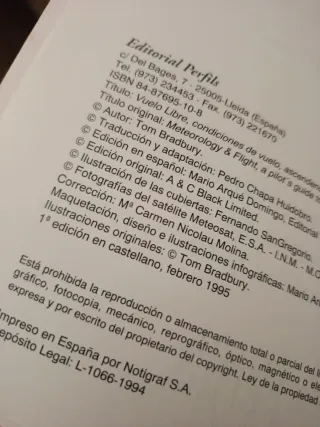 Vuelo Libre - Tom Bradbury