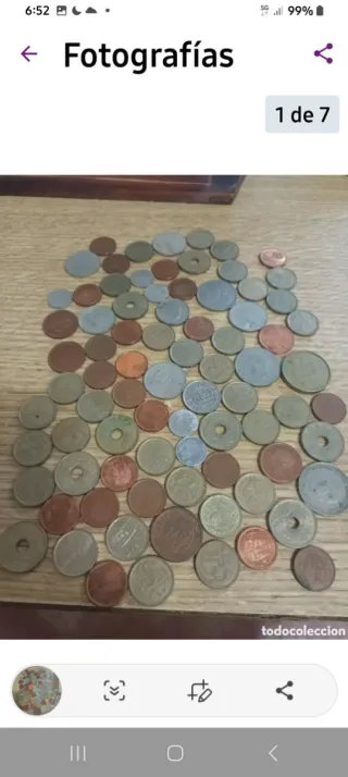 Lote monedas Franco y Rey