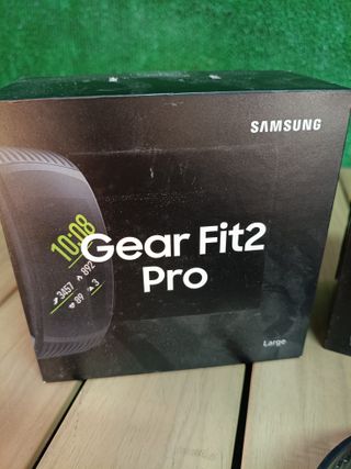 Samsung Gear Fit 2 Pro - Seguidor de actividad con monitor de ritmo cardiaco, Talla Large, Negro [Versión importada: Podría presentar problemas de compatibilidad]