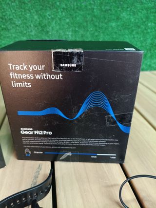 Samsung Gear Fit 2 Pro - Seguidor de actividad con monitor de ritmo cardiaco, Talla Large, Negro [Versión importada: Podría presentar problemas de compatibilidad]