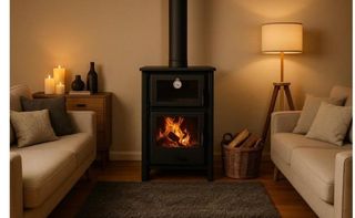 Estufa de Leña  Nueva con Horno ESL211024GRA